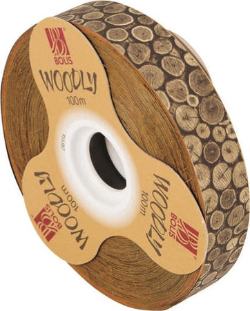 Rotolo nastro Woodly - tronchi - 24mm x 100mt - Bolis Casa e cucina/Decorazioni per interni/Addobbi e decorazioni per ricorrenze/Decorazioni natalizie/Fiocchi e nastri Eurocartuccia - Pavullo, Commerciovirtuoso.it