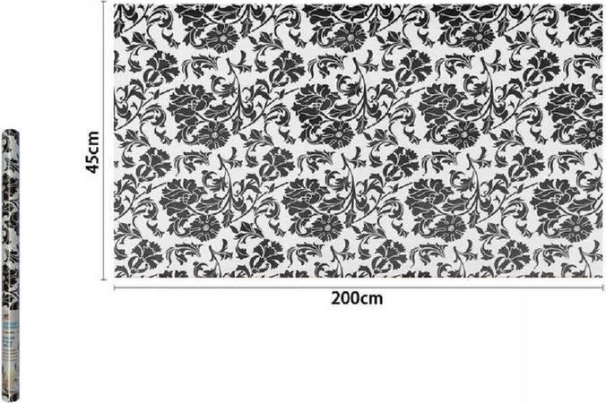 Rotolo Pellicola Adesiva In Pvc Bianco Fiori Neri 45cmx2mt Mobili Cassetti 71227 Casa, arredamento e bricolage > Accessori Casa > Stickers e Adesivi Trade Shop italia - Napoli, Commerciovirtuoso.it