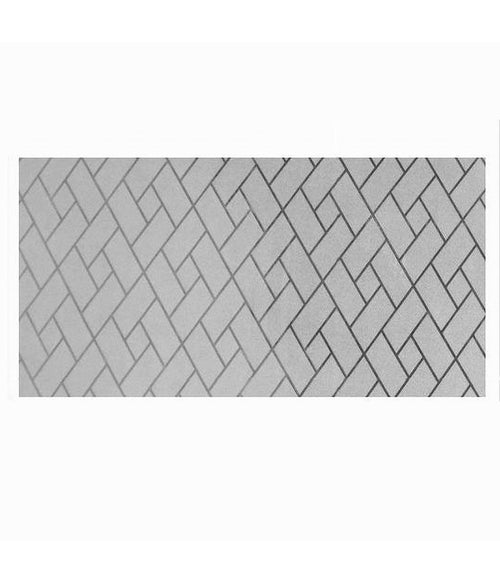 Rotolo Pellicola Finestre Decoro Mattoni Obliqui 2d 45x200cm Adesiva Vetro 10113