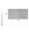 Rotolo Pellicola Finestre Decoro Mattoni Obliqui 2d 45x200cm Adesiva Vetro 10113