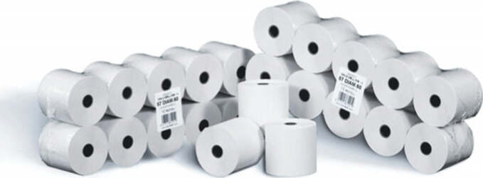 Rotolo per calcolatrici - cellulosa - 60 mm x 28 mt - diametro esterno 58 mm - 55 gr - anima 12 mm - Rotomar - blister 10 pezzi Cancelleria e prodotti per ufficio/Elettronica per ufficio/Accessori/Carta in rotoli Eurocartuccia - Pavullo, Commerciovirtuoso.it