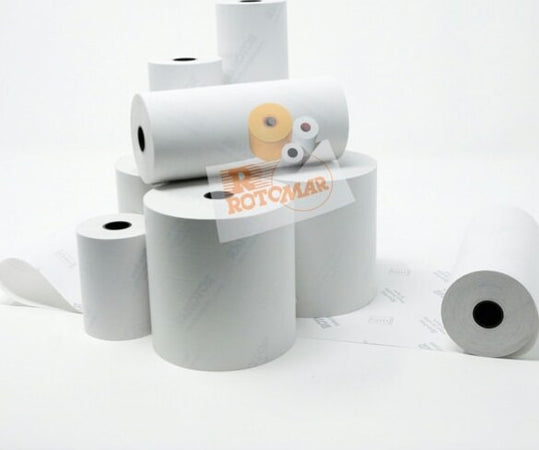 Rotolo per calcolatrici e stampanti - carta termica BPA free - 57 mm x 25 mt - diametro esterno 44 mm - 55 gr - anima 12 mm - Rotomar - blister 10 pezzi Cancelleria e prodotti per ufficio/Elettronica per ufficio/Accessori/Carta in rotoli Eurocartuccia - Pavullo, Commerciovirtuoso.it