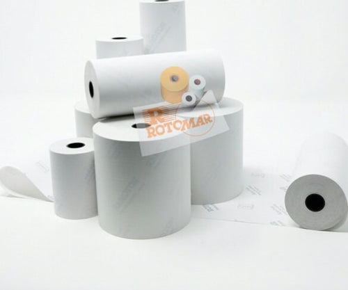 Rotolo per calcolatrici e stampanti - carta termica neutra BPA free - 80 mm x 80 mt - diametro esterno 77 mm - 55 gr - anima 12 mm - Rotomar - blister 10 pezzi Cancelleria e prodotti per ufficio/Elettronica per ufficio/Accessori/Carta in rotoli Eurocartuccia - Pavullo, Commerciovirtuoso.it