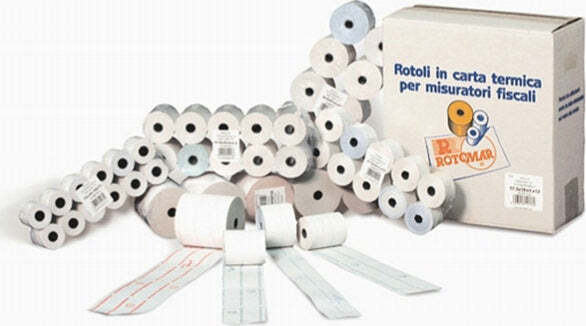 Rotolo per registratori cassa - lunga durata - carta termica - 59 5 mm x 60 mt - diametro esterno 68 mm - 55 gr - anima 12 mm - Rotomar - blister 10 pezzi Cancelleria e prodotti per ufficio/Elettronica per ufficio/Accessori/Carta in rotoli Eurocartuccia - Pavullo, Commerciovirtuoso.it
