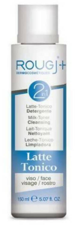 Rougj Due in Uno Latte e Tonico detergente 150 ml Detergente e Struccante Tonificante Pulizia Viso Quotidiana