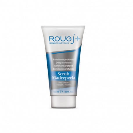 Rougj Maschera Viso Scrub Madreperla 50ml Esfoliante Pulizia del Viso Profonda free nickel