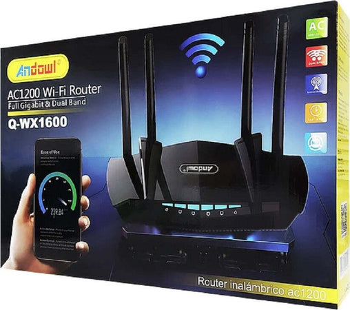 Router Wireless Ac1200 Wifi 2.4ghz+5ghz Full Gigabit Dual Band Wps Casa Q-wx1600 Elettronica/Informatica/Periferiche di rete/Router Trade Shop italia - Napoli, Commerciovirtuoso.it