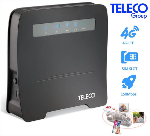 Router portatile WiFi GSM 3G/4G/LTE per SIM Card TELECO WFT400