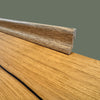 ***MEGA STOCK al metro lineare*** BATTISCOPA basso Inclinato in Fibra di legno H39xS19mm Rovere antico - Eternal Parquet