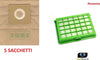 ROWENTA FILTRO HEPA + 5 SACCHETTI ASPIRAPOLVERE COMPACTEO CITY SPACE ERGO Casa e cucina/Aspirapolvere e pulizia di pavimenti e finestre/Accessori per aspirapolvere/Sacchetti per aspirapolvere/Sacchetti per aspirapolvere verticale Rossi Ricambi - Venetico Marina, Commerciovirtuoso.it
