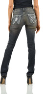 Roy-Roger's-Jeans-Grigio-Donna-Cotone-Cerniera-Mod.DUNIA-T-541-da-donna