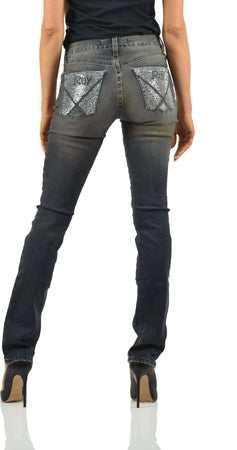 Roy-Roger's-Jeans-Grigio-Donna-Cotone-Cerniera-Mod.DUNIA-T-541-da-donna