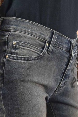 Roy-Roger's-Jeans-Grigio-Donna-Cotone-Cerniera-Mod.DUNIA-T-541-da-donna