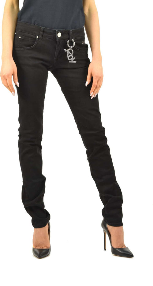 Roy-Roger's-Jeans-Nero-Donna-Cotone-Cerniera-Mod.SHERRY-01T-818-36-da-donna