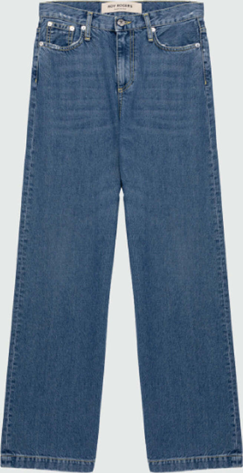 ROY-ROGER'S-Pantaloni-Blu-da-donna