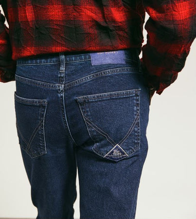 ROY-ROGER'S-Pantaloni-Blu-da-uomo