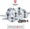 Royalty-Line-Switzerland-Batteria-Pentole-16-pezzi-Nuova-Serie-RL-16R