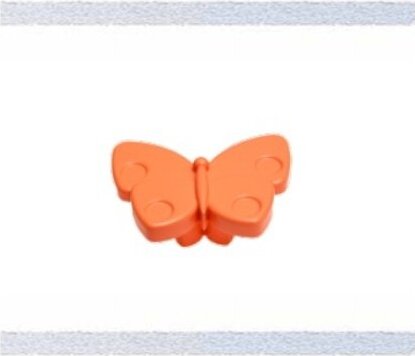RSP---POMOLO-FARFALLA-IN-PLASTICA-ARANCIO-PER-CASSETTI,-COMODINI,-ARMADI