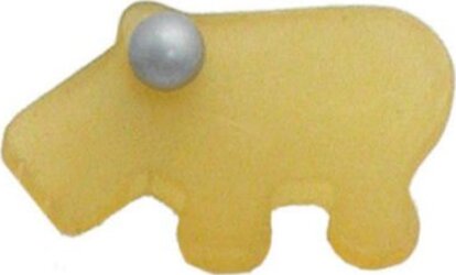 RSP---POMOLO-IPPOPOTAMO-IN-PLASTICA-GIALLO-PER-CASSETTI,-COMODINI,-ARMADI