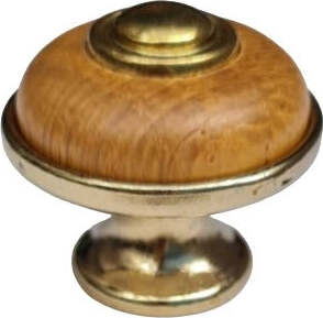 RSP---POMOLO-OTTONATO-CON-INSERTO-IN-ROVERE-DIAMETRO-30mm