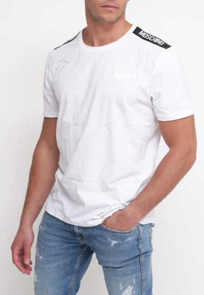 moschino T-SHIRT T-SHIRT COTTON STRETCH 2PK da uomo