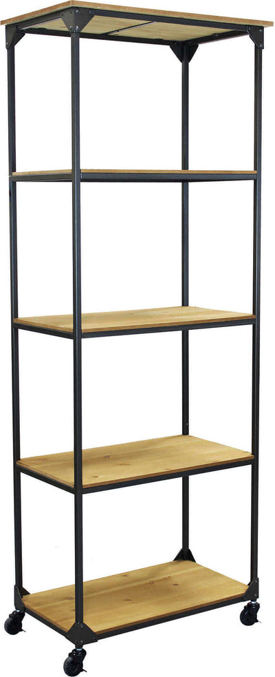 RUBI---libreria-industrial-Marrone-Milani-Home