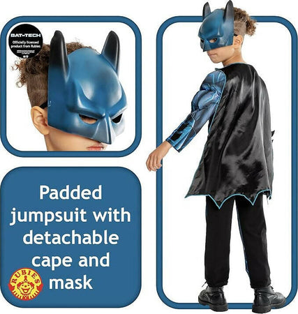 Rubie's-Costume-Batman-Bat-tech-Deluxe-Costume-Batman-Bambini-E-Ragazzi-Rubies