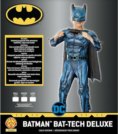 Rubie's-Costume-Batman-Bat-tech-Deluxe-Costume-Batman-Bambini-E-Ragazzi-Rubies