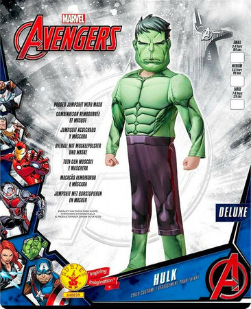 Rubies Vestito Hulk Lusso per Travestimento per Bambini 9-10 Anni 140 Cm Giochi e giocattoli/Giochi d'imitazione e accessori di travestimento/Costumi e travestimenti/Bambini Cartoleria Deja Vu - Crotone, Commerciovirtuoso.it