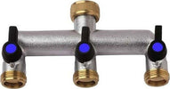 Rubinetto a 3 vie indipendenti e regolabili 3/4' per irrigazione e giardino Giardino e giardinaggio/Attrezzi da giardino e attrezzature per l'irrigazione/Attrezzature per l'irrigazione/Rubinetti La Zappa - Altamura, Commerciovirtuoso.it
