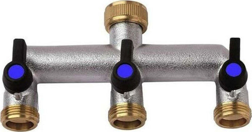 Rubinetto a 3 vie indipendenti e regolabili 3/4' per irrigazione e giardino Giardino e giardinaggio/Attrezzi da giardino e attrezzature per l'irrigazione/Attrezzature per l'irrigazione/Rubinetti La Zappa - Altamura, Commerciovirtuoso.it