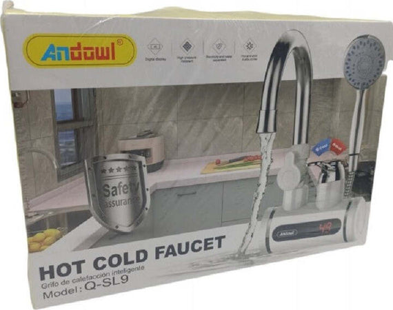 Rubinetto Acqua Fredda Calda Riscaldatore Elettrico Doccia Bagno Cucina Q-sl9 Fai da te/Attrezzature per cucine e bagni/Impianti per la cucina/Rubinetti da cucina/Rubinetti per lavelli da cucina Trade Shop italia - Napoli, Commerciovirtuoso.it