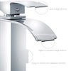 Rubinetto Alto Da Bagno Design Moderno A Cascata Miscelatore Monocomando Cromato Rubinetti Bagno Trade Shop italia - Napoli, Commerciovirtuoso.it