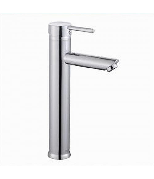 Rubinetto Bagno Cromato Lucido Miscelatore Orientabile Lavabo A Canna Alta 87388