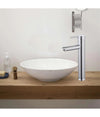 Rubinetto Bagno Cromato Lucido Miscelatore Orientabile Lavabo A Canna Alta 87388
