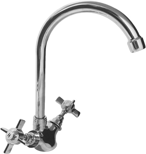 Rubinetto bagno cucina canna girevole vintage retro completo
