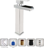 Rubinetto Bagno Design Moderno A Cascata Miscelatore Monocomando Alto Cromato Fai da te/Attrezzature per cucine e bagni/Attrezzature per bagni/Rubinetti per lavandini bagno Trade Shop italia - Napoli, Commerciovirtuoso.it