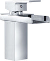 Rubinetto Bagno Design Moderno A Cascata Miscelatore Monocomando Ottone Cromato Fai da te/Attrezzature per cucine e bagni/Attrezzature per bagni/Rubinetti per lavandini bagno Trade Shop italia - Napoli, Commerciovirtuoso.it