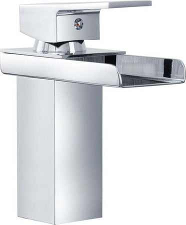 Rubinetto Bagno Design Moderno A Cascata Miscelatore Monocomando Ottone Cromato Fai da te/Attrezzature per cucine e bagni/Attrezzature per bagni/Rubinetti per lavandini bagno Trade Shop italia - Napoli, Commerciovirtuoso.it