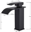Rubinetto Bagno Lavabo Miscelatore A Cascata Nero Ottone Monocomando Moderno Rubinetti Bagno Trade Shop italia - Napoli, Commerciovirtuoso.it