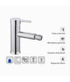Rubinetto Bagno Moderno Cromato Lucido Miscelatore Orientabile Per Bidet 87387