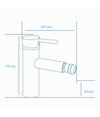 Rubinetto Bagno Moderno Cromato Lucido Miscelatore Orientabile Per Bidet 87387