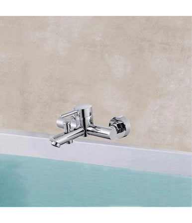 Rubinetto Bagno Moderno Cromato Lucido Miscelatore Orientabile Per Vasca 87390