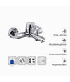Rubinetto Bagno Moderno Cromato Lucido Miscelatore Orientabile Per Vasca 87390