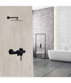 Rubinetto Bagno Moderno Nero Opaco Miscelatore Orientabile Cabina Doccia 87394