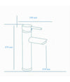 Rubinetto Bagno Moderno Nero Opaco Miscelatore Orientabile Lavabo Canna Alta 87393