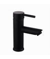 Rubinetto Bagno Moderno Nero Opaco Miscelatore Orientabile Lavabo Canna Bassa 87391
