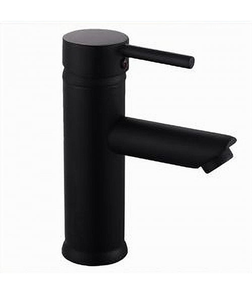Rubinetto Bagno Moderno Nero Opaco Miscelatore Orientabile Lavabo Canna Bassa 87391