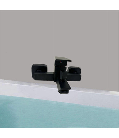 Rubinetto Bagno Ultra Moderno Miscelatore Orientabile Per Vasca Nero Opaco 87209