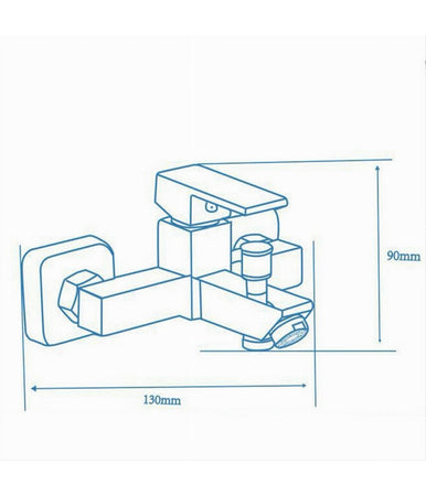 Rubinetto Bagno Ultra Moderno Miscelatore Orientabile Per Vasca Nero Opaco 87209